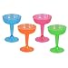 Northwest Enterprises N42090 Brights Plastic 2-Piece Champagne Glass, 4-Ounce Capacity, Assorted Neon Pink/Green/Blue/Orange (20 Packs of 20)