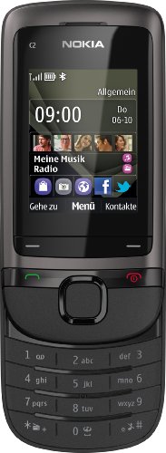 Nokia C2-05 Smartphone (5,1 cm (2 Zoll) Touch and Type, VGA Kamera, micro-USB 2.0) schwarz