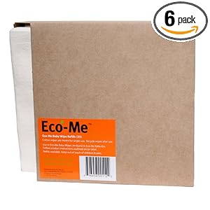 Eco-Me Baby Wipes Refills, 35-Count Boxes (Pack of 6)
