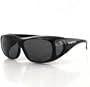 Bobster Condor Fitover Sunglasses,Black Frame/Smoked Lens,one size
