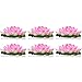 Simply Essentials Best Floating Flowers Set of 6 Pink Flowers for Weddings - Pools - Flower Arrangements - Centerpieces - Floral - Wedding Decorations - Hot Tubs - Large Pink - 6 1/2 Inch Each