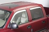Putco Element Chrome Window Vent Visors - , 2003 - 2006 Chevy Silverado Crew Cab / 01-02 HD Crew (Set of 4)