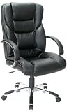BIG AND TALL HIGH BACK Black Leather Executive Chair