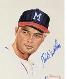 Eddie Matthews Signed Autographed Living Legends 8x10 Ron Lewis Photo