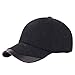 eYourlife2012 Men's Winter Warm Woolen Peaked Baseball Cap Hat with Earmuffs Metal Buckle