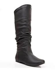 Shoes: Soda Womens Zulu-S Boot,8.5 B(M) US,Black PU-14.Black PU-14