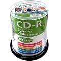 HI DISC�@�f�[�^�pCD-R 700MB 52�{�� �z���C�g�v�����^�u�� �X�s���h���P�[�X 100���@HDCR80GP100