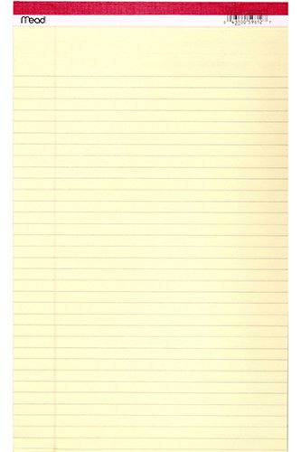 Mead Products Mea59612 Standard Legal Pad 8 1/2 X 14