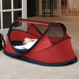 Buy Low Price Cozy Kidco PeaPod Infant Travel Bed with Tie Downs P101-RED P101-RED
