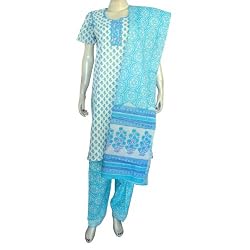 Shalwar Kameez Cotton Embroidered Dress Size S (slk480)