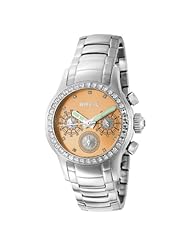 Breil Milano Womens TW0628 Globe Analog Beige Dial Watch