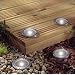 White solar deck lights pack of 4