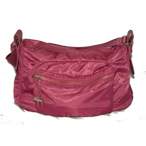 Lacoste Croc in the City Fuschia Shoulder Bag