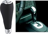 Chrome & Black Leather Automatic Shift Knob
