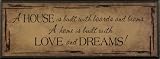 Rustic Primitive Wood Sign - A House Is Built...