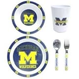 Michigan Wolverines NCAA Childrens 5 Piece Dinner Set