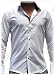 Milano Exclusive Herrenhemd, Slim Fit, Gr. M, weiss, langarm