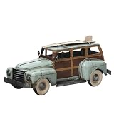 At the Shore Woody Beach Car with Surf Board Figure