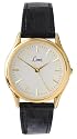 Limit 5051.50 Gold Plated Men's Black Strap Watch with White Dial