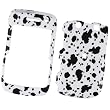 RIM BlackBerry Bold 9700 9780 / Onyx 9020 (AT&T and T-Mobile) Rubberized Snap-On Protector Hard Case Image Cover "Dazzling Dalmatian" Design