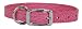 Croco - Faux Crocodile Leather Collar - 3/4 in. x 16 in. - Pink