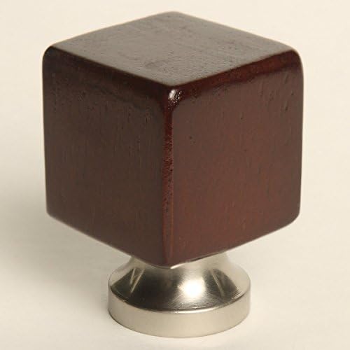 Cube Wooden Finial Sable Finish