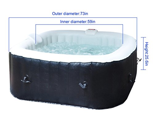 Homax Inflatable 252 Gallons 950 Liter Spa 6 Person 130 Air
