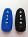 2pcs Silicone Fob Skin Cover Fob Remote Keyless Entry Smart Key Case Shell Key Protector Key Jacket For Lincoln Ford Escape Explorer Focus Taurus Flex 5 Buttons