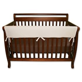 Trend-Lab Crib Wrap Rail Guard for Long Rail, Natural Fleece