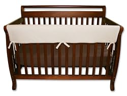 Trend-Lab Crib Wrap Rail Guard for Long Rail, Natural Fleece