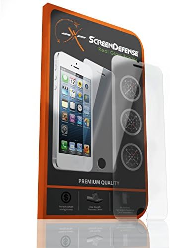 iPhone 6 Tempered Glass Screen Protector, Screen Defense Offers 0.4 mm Thick Glass with Olephoebic Coating for Maximum Protection against Strong Impacts, Drops or Scratches from Keys &amp; Metallic Items -Easy to Apply + FREE installation Video Guide