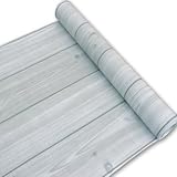 【DIY 壁紙シール】 白木目 板柄 かんたん貼付シールタイプ おしゃれ リフォーム ウォールステッカー 防水 TMS-NETクロスセット【TMS-NET　貼方説明書付】 シャビーシック