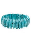 Turquoise Narrow Bead Stretch Bracelet Fashion Jewelry