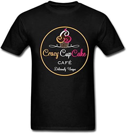 Tee Center Crazy Cupcake Tees Men's Crewneck Black L