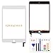 Compatible with IPad Mini 4 Touch Screen Digitizer,for Mini 4 A1538 A1550 Screen Replacement Parts, with IC Chip,Cameral Holder,Tempered Glass+Tools (White,No Home Button,)