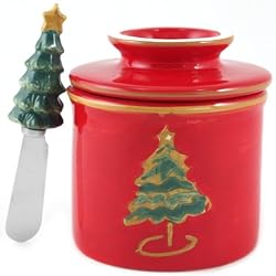 Butter Bell Christmas Tree Holiday Butter Crock