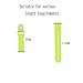 WantsMall Soft Silicone Sport Style Replacement iWatch Strap for Apple Watch Models – 42mm – Green