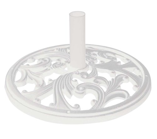 Arden Under table Cast IronUmbrella Base, 45 Pound, White