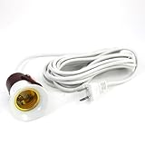 uxcell　　 ランプ　アダプター　3.7M 　パワー　ケーブル　ON OFF E27　ソケット　エナジー