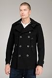 Diesel Weighy Black Wool Peacoat