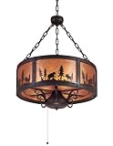 Casablanca 8604-89 Wilderness Collection Pendant / Chandelier Textured Matte Black