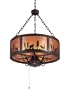 Casablanca 8604-89 Wilderness Collection Pendant / Chandelier Textured Matte Black