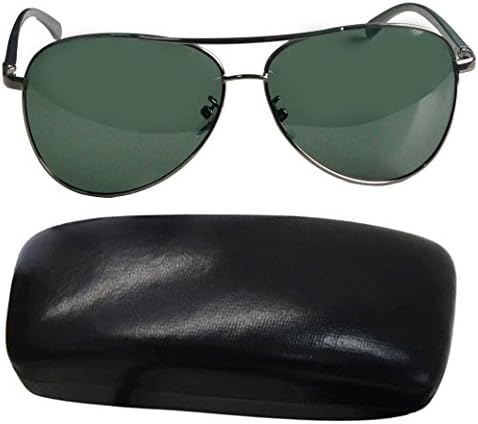 LEIDISEN Men Classic Aviator Maverick Polarized Magnesium Aluminum Frame Sunglasses UV400 &amp; Sunglasses Case&amp; Sunglasses Bag