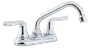 American Standard 2475540.002 Colony Soft Double-Handle Laundry Faucet with Brass Swing Spout and Hose End, Chrome