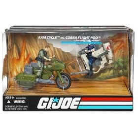 G.I. Joe Ram Cycle vs. Cobra Flight Pod by Hasbro