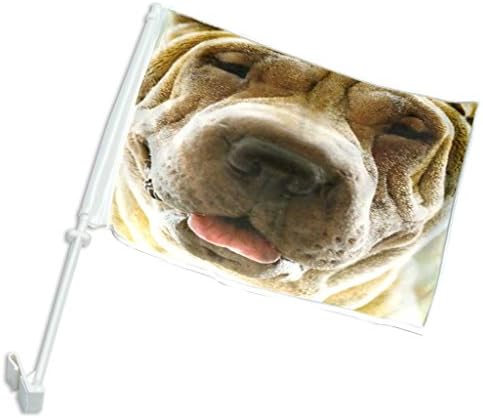 Shar Pei Cute Dog - Decorative Car Flag