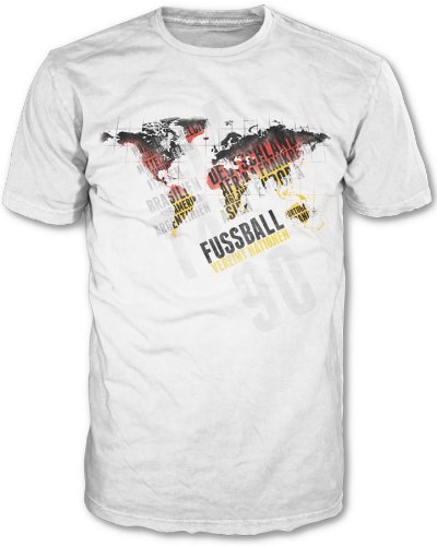 Deutschland Weltmeister 2014 Fanartikel WM Fanshirt T-Shirt Herren Shirt Fußball vereint Nationen 20457 (XXL)