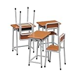 学校の「机と椅子」 (1/12スケール可動フィギュア用アクセサリー)
