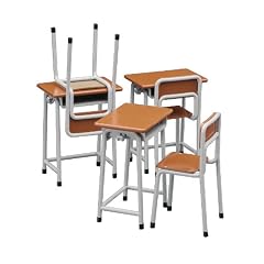 学校の「机と椅子」 (1/12スケール可動フィギュア用アクセサリー)
