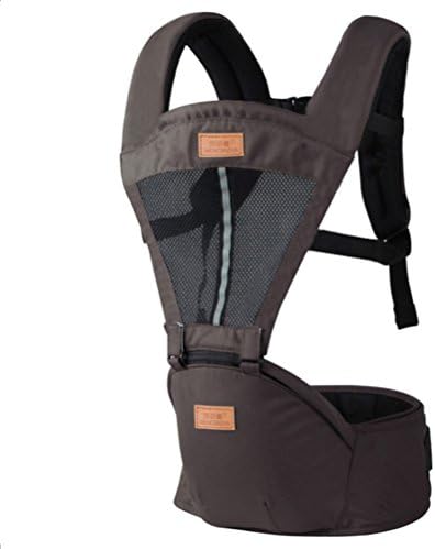 Breathable&amp;Multifunctional Noctilucence Baby Carrier for Newborns, Infants and Toddlers 3.6-20kg (7.9-44lbs) (Brown)